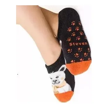 Dámské punčochy Dětské protisklzové ťapky Medvídek - 23-25 / tmavě šedá