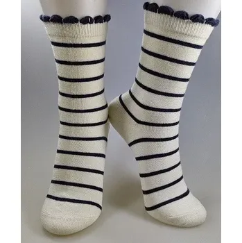 Dámské ponožky Dámské vlněné ponožky Ada - 38-41 / smetanová/modrá