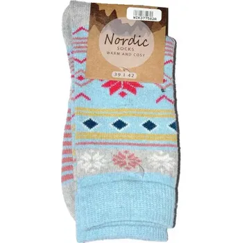 Dámské ponožky Dámské ponožky Nordic - 35-38 / světle modrá