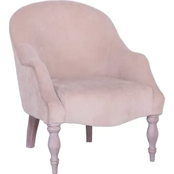 Křeslo Solenzara Čalouněné křeslo Lois - NC-7766-NB Látkové čelounění: TP-103 světle šedá, Povrchová úprava nohou: Antique Forest Oak S545L