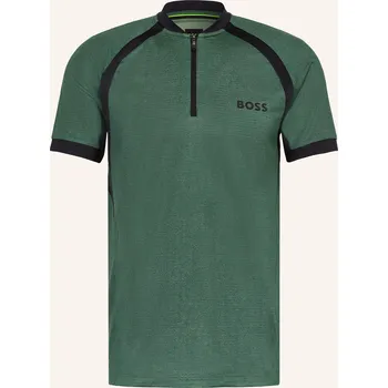 Pánská košile Boss Pánská Funkční Polokošile Matchball, tmavě zelená /...
