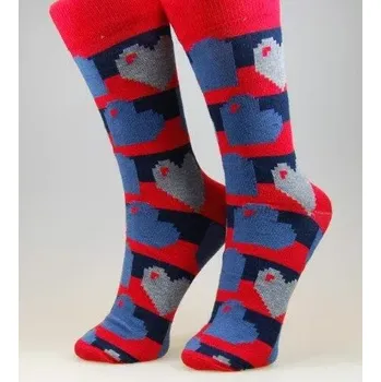 Pánské ponožky Pánské ponožky Srdce - 38-41 / červená