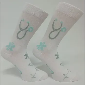 Dámské oblečení Dospělé ponožky Klinika - 37-41 / bílá