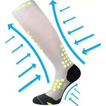 Kompresní podkolenky Marathon - 39-42 / světle šedá