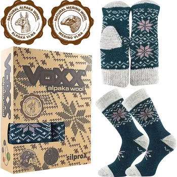 Dámské ponožky Dárkový Alta set rukavice + ponožky - 39-42 / lagoon (tmavá tyrkys)