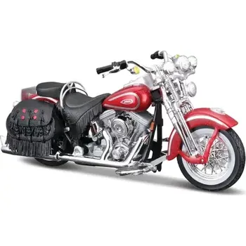 autíčko Maisto 1999 FLSTS Heritage Softail Springer blister box červená (101231360-21906)