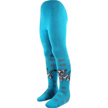 Dámské oblečení Dětské punčochy Tygřík B - 74-80 / tyrkysová