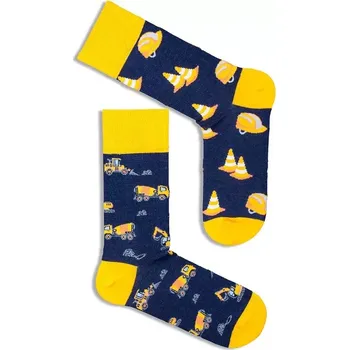 Pánské ponožky Pánské nestejné ponožky Silničáři - 38-41 / tmavě modrá