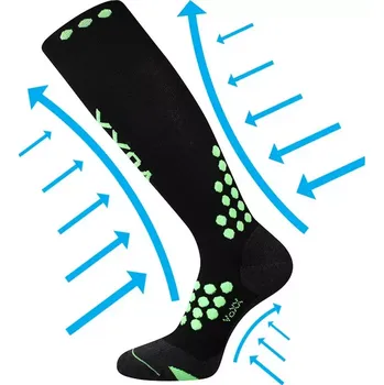 Pánské ponožky Kompresní podkolenky Marathon - 43-46 / černá