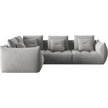 Pohovka Micadoni Sametová rohová pohovka Bloom 316 cm, levá