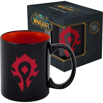 Keramický hrnek World of Warcraft Horda - černý 330 ml (dárkové balení) Vícebarevná