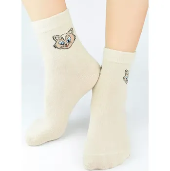 Dámské ponožky Dívčí ponožky Kočičky N - 35-38 / béžová