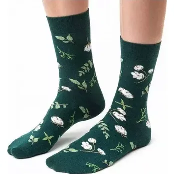 Dámská móda Dámské ponožky Bavlník - 38-40 / tmavě zelená