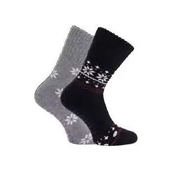 Dámské ponožky Dámské protiskluzové ponožky 37814 - 2 páry - 35-38 / černá