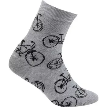 Chlapecké ponožky Bike W - 21-23 / světle šedá