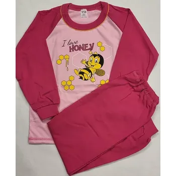 Dívčí pyžamo Dívčí pyžamo Včelka dlouhé - 122 / malinová