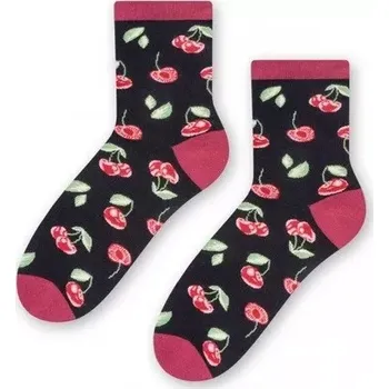 Dámské ponožky Dámské ponožky Višně - 35-37 / tmavě modrá