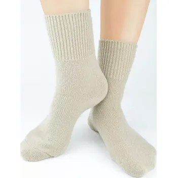 Dámské ponožky Dámské teplé ponožky SB081 - 36-41 / béžová