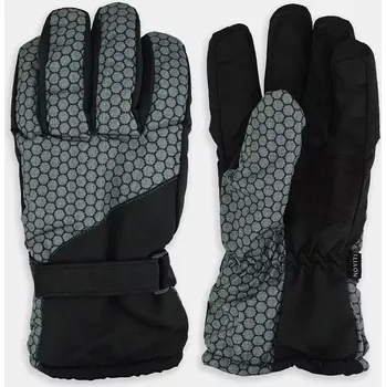 Rukavice Pánské zimní rukavice RN071 - 22 cm / černá/šedá