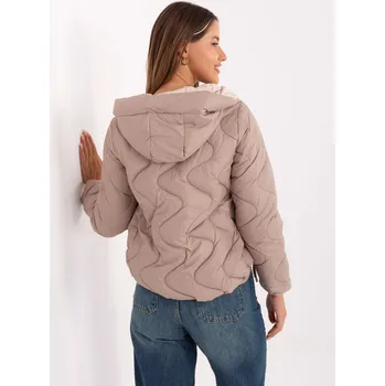 Dámská bunda MBM-KR-2211.88 Factory Price Barva: Béžová - tmavě, Velikost: XL