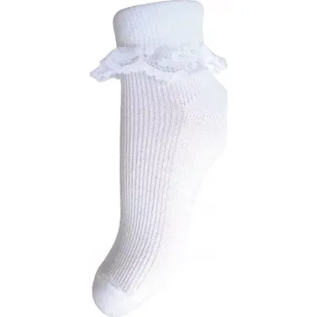 Dámské punčochy Dívčí ponožky s krajkou Zuna - 20-23 / bílá