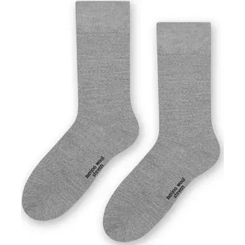 Pánské ponožky Pánské merino ponožky Bruno - 41-43 / světle šedý melír