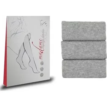 Dámské punčochy Dámské nadměrné punčochové kalhoty Madame - 158-164 / světle šedý melír