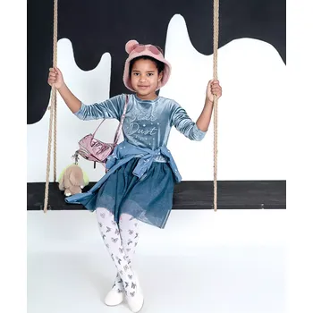 Dívčí punčochy Mariposa 40 DEN - 116-122 / bílá