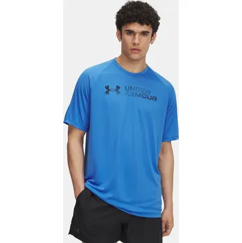 Pánské tričko Under Armour Pánské tričko UA Tech Reflective SS-BLU 6005116-402 Modrá XXL