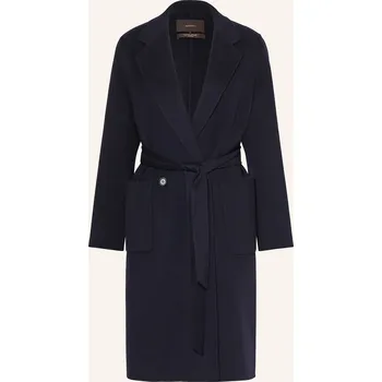 Dámský kabát Windsor. Dámský Vlněný Kabát, tmavě modrá, 38