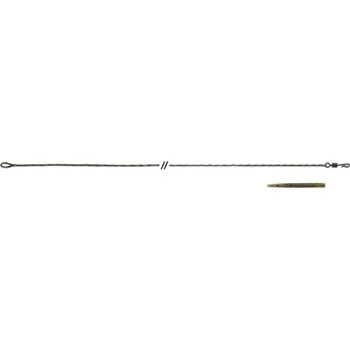 3ks Návazec ze šňůry Anaconda Jungle Quick Change Leadcore 60lb 80cm Zelená