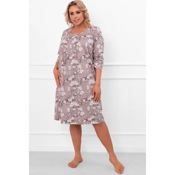 Dámská noční košile Noční košile Italian Fashion Oszima - bavlna Cappucino 2XL