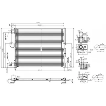 Chladič motoru Kondenzátor klimatizace Atos 1.0 12V 98-00 9760602000 HART