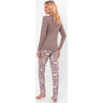 Dámské pyžamo Dámské pyžamo Italian Fashion Kimuri - bavlna Cappucino XL