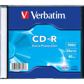 Ukládání dat Verbatim CD-R Slim 700 MB - 52x / 1 ks