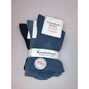 Dámské ponožky Dámské zdravotní ponožky 39401 - 3 páry - 35-38 / modrá