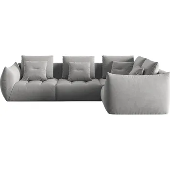 Pohovka Micadoni Sametová rohová pohovka Bloom 316 cm, pravá