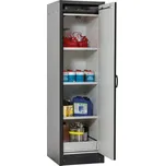 Protipožární skříň na nebezpečné látky asecos Basis Line FM 30-93, 3 vložné police, šedá, dveře levé