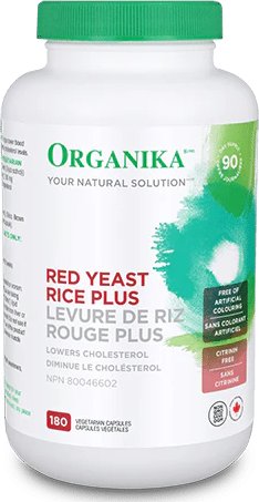 Organika | Fermentovaná červená rýže + rostlinné steroly podporuje zdraví jater a trávení – 180 kapslí