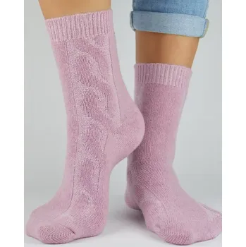 Dámské ponožky Dámské vlněné ponožky SW002 - 35-38 / růžová