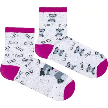 Dámské punčochy Dámské nestejné ponožky Lazy Dog - 37-41 / světle šedá