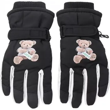 Rukavice Dívčí lyžařské rukavice RN-007 - 18 / černá