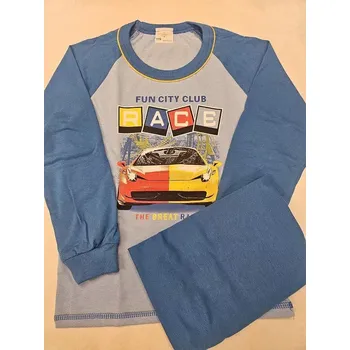 Chlapecké pyžamo Chlapecké pyžamo Racing Car dlouhé - 116 / modrá - 02