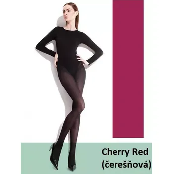 Dámské punčochy Dámské punčocháče Paula 40 DEN - 3 (M) / Cherry red (třešňová)
