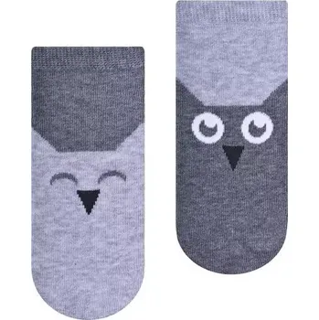 Dětská móda Dětské kotníkové ponožky Two Owls - 29-31 / šedá