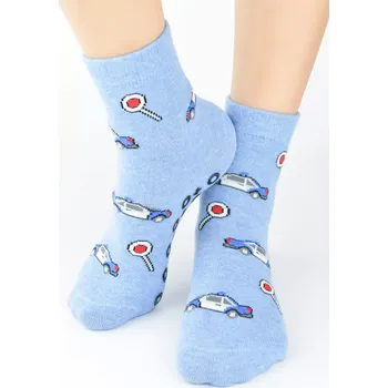 Chlapecké ABS ponožky SB007 - 27-30 / světle modrá