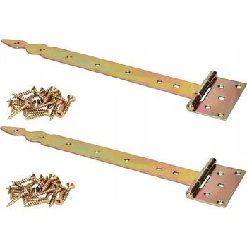 Dveřní kování Závěs dveří altánu t 350 mm sada 2 ks. - zlato \ 350 mm