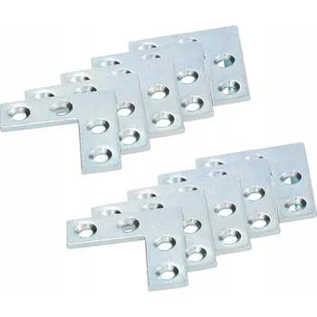 Tesařské kování Plochá rohová spojka 30x30x10 mm sada 100 ks.