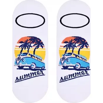 Pánské ponožky Pánské ťapky Miami P - 43-46 / bílá