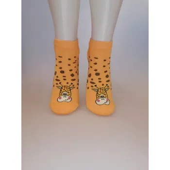 Dámské oblečení Dětské ponožky Žirafa W - 36-38 / oranžová
